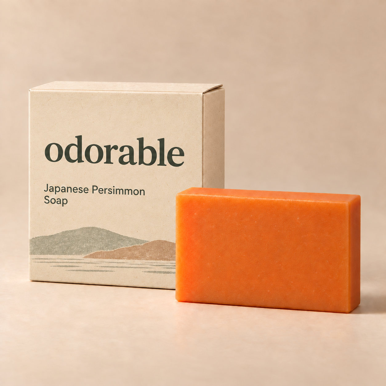 Odorable persimmon body bar